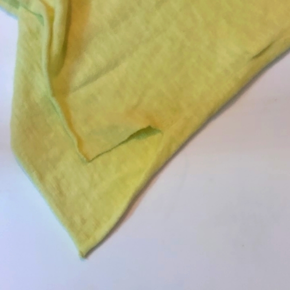 Eileen Fisher Women's Yellow Organic Linen/Cotton Blend Log Sleeve Crew Neck S - Picture 8 of 9